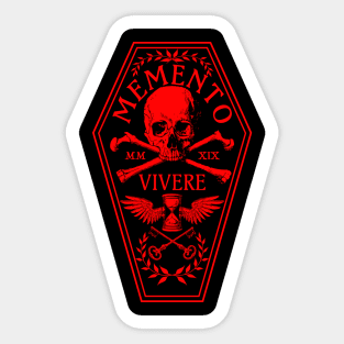 Memento Vivere Sticker